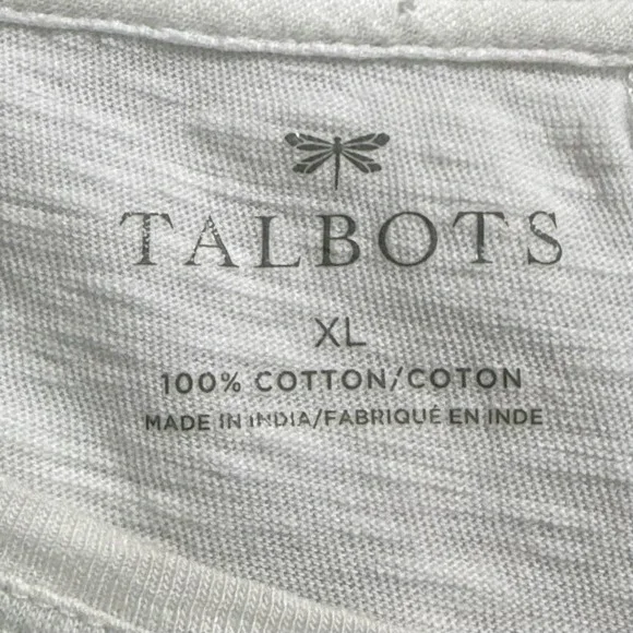 Talbots T Shirt Women's XL Multicolor Coastal Sailboats Beach Travel Graphic Top - Picture 5 of 8